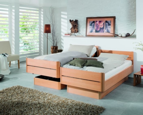 höhenverstellbare Betten - Bett Bern hochgefahren